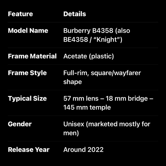 Burberry Men's Glasses with Black Frame and Yellow Lenses - Picture 8 of 14